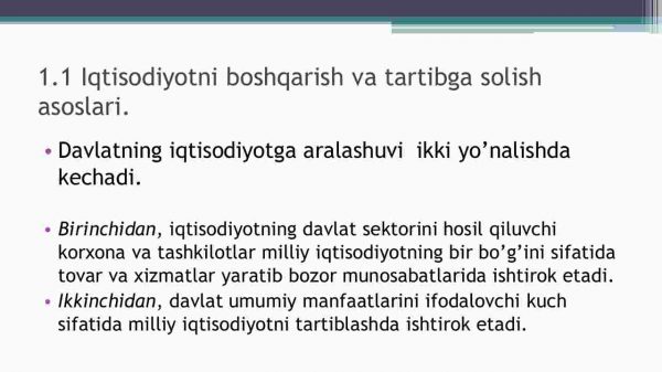 Iqtisodiyotni davlat tomonidan tartibga solishning mohiyati, shakllari va usullari - Image 4
