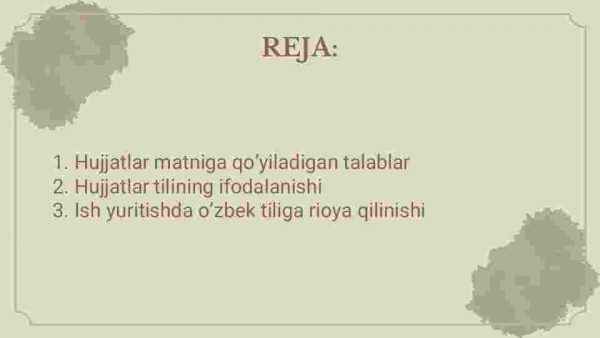 Ish yuritish tili va uslubi - Image 2