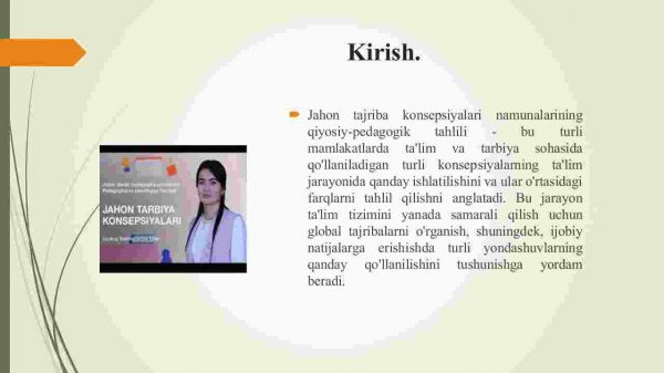 Jahon tajriba konsepsiyalari namunalarining qiyosiy-pedagogik tahlili - Image 3