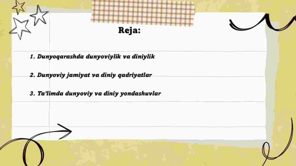 ​  Jamiyat hayotida dunyoviylik va diniylik mutanosibligi - Image 2