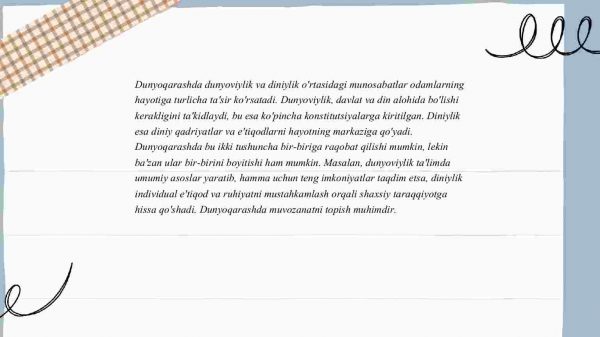 ​  Jamiyat hayotida dunyoviylik va diniylik mutanosibligi - Image 3