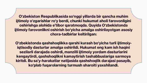 Jamiyatning ijtimoiy sohasi va davlatning ijtimoiy siyosati - Image 3