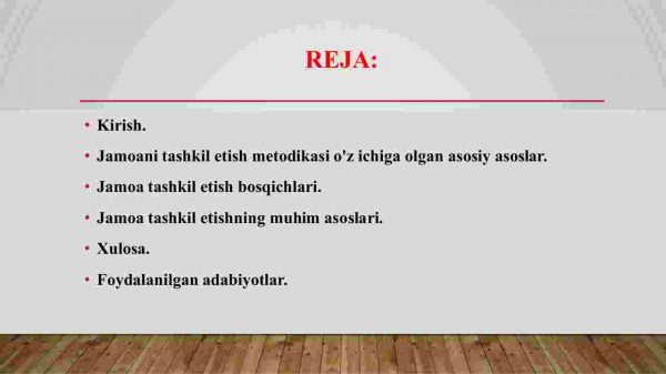 Jamoani  tashkil etish metodikasi - Image 2