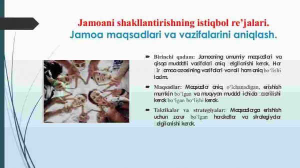 Jamoani shakllantirishning istiqbol rejalari. O‘quvchilarning intellektual imkoniyatlarini rivojlantirish usullari - Image 4