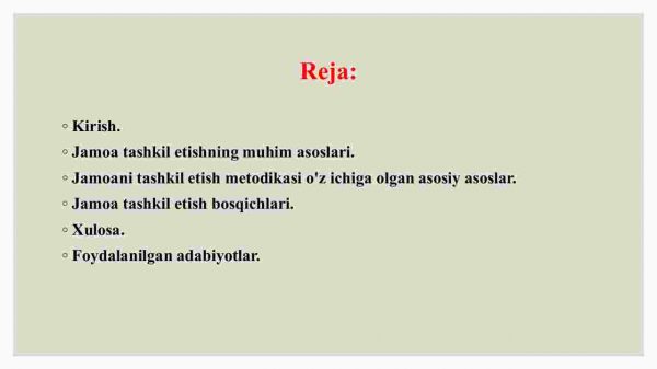 Jamoani tashkil etish metodikasi - Image 2