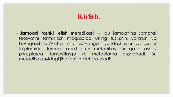 Jamoani tashkil etish metodikasi - Image 3