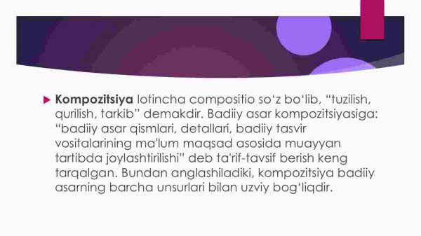 Badiiy asar kompozitsiyasi - Image 2