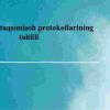 Kalitlarni taqsimlash protokollarining tahlili