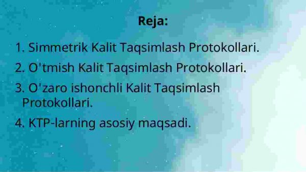 Kalitlarni taqsimlash protokollarining tahlili - Image 2