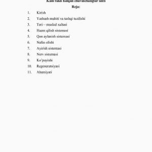 Kam tukli halqali chuvalchanglar sinfi
