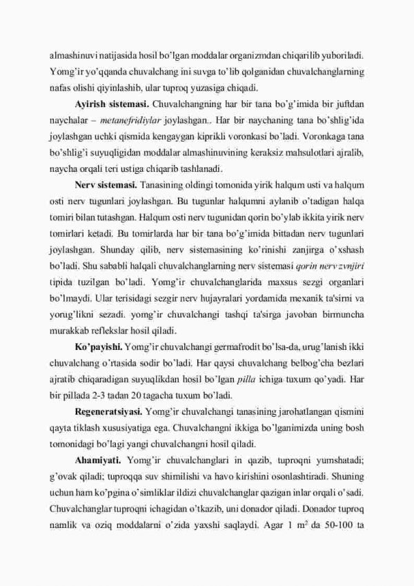 Kam tukli halqali chuvalchanglar sinfi - Image 4