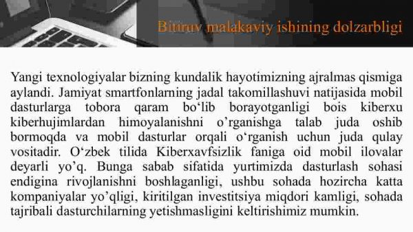 Kiberxavfsizlik fanini o'rgatuvchi mobil ilova ishlab chiqish - Image 2