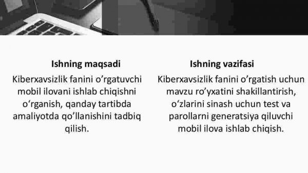 Kiberxavfsizlik fanini o'rgatuvchi mobil ilova ishlab chiqish - Image 4