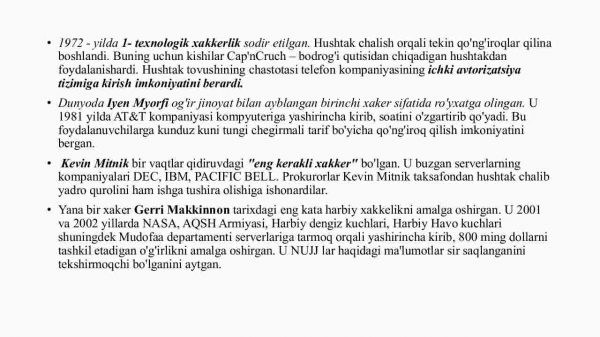 Kompyuter xavfsizligi bilan bog'liq ahloqiy muammolar - Image 3
