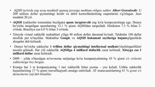 Kompyuter xavfsizligi bilan bog'liq ahloqiy muammolar - Image 4
