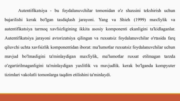 Ko'p faktorli autentifikatsiyalardan foydalangan holda axborot xavfsizligini ta'minlash va ularning tadqiqi - Image 4