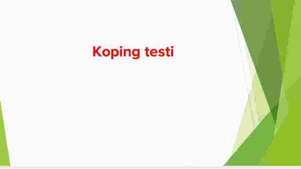 Koping testi