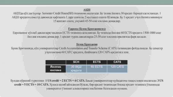 Kredit-modul tizimi, uning asosiy tamoyillari, oliy ta'lim tizimidagi ahamiyati va taalluqli ayrim masalalar - Image 3