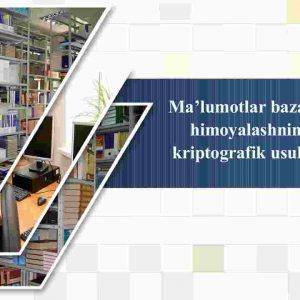 Ma'lumotlar bazasini himoyalashning kriptografik usullari