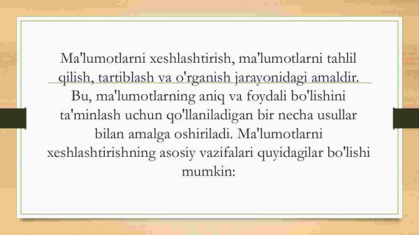 Ma'lumotlarni xeshlash algoritmlari. Xesh jadval va xesh funksiyalar. Ziddiyatlarni hal qilish usullari - Image 2