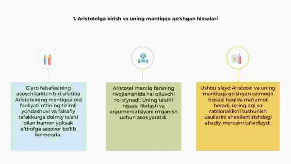 Mantiq ilmi shakllanishida Aristotelning o'rni - Image 3