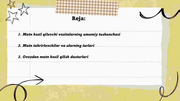 Matn hosil qiluvchi vositalari - Image 2