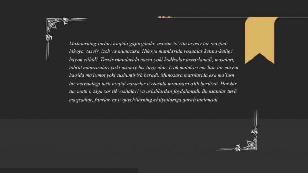 ​  Matn va uning turlari - Image 4