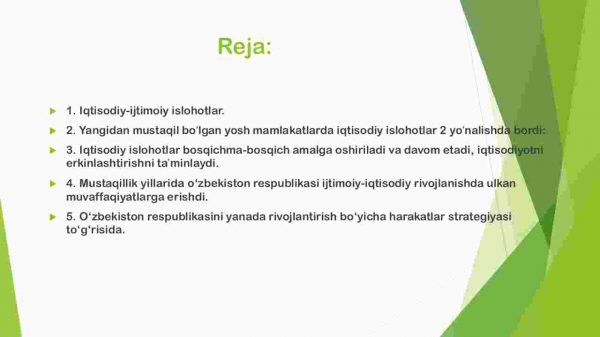 Mustaqillikka erishish arafasida O'zbekistondagi ijtimoiy islohotlar - Image 2