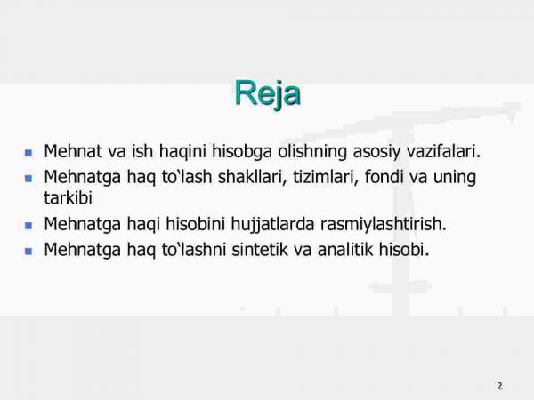 Mehnat va unga haq to'lash hisobi - Image 2