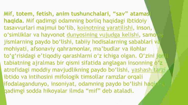 Mif, afsona, rivoyatlar va ularning adabiyotdagi orni - Image 3