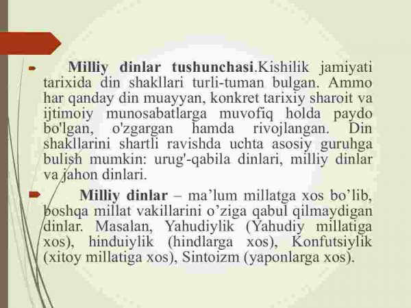 Milliy dinlar - Image 4