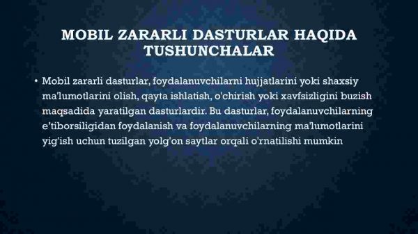 Mobil zararli dastur - Image 3