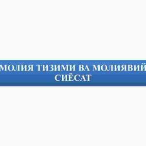 Moliya tizimi va moliyaviy siyosat