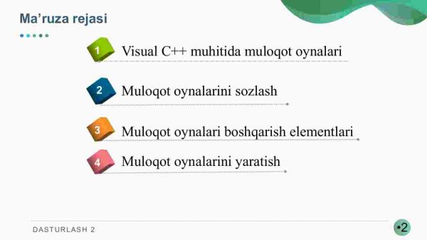 Muloqot oynalari bilan ishlash - Image 2