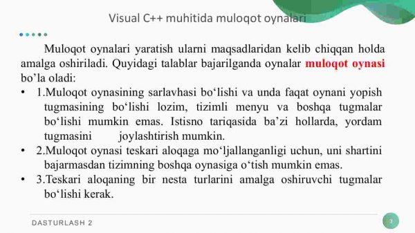 Muloqot oynalari bilan ishlash - Image 3
