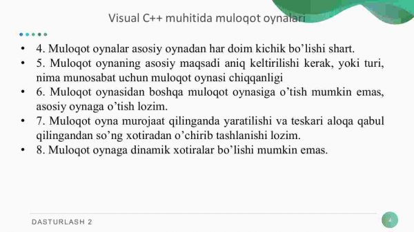 Muloqot oynalari bilan ishlash - Image 4