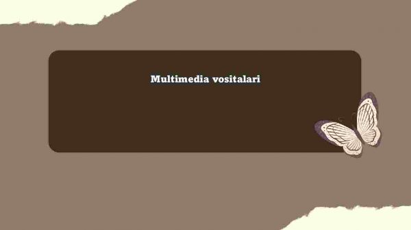 Multimedia vositalari