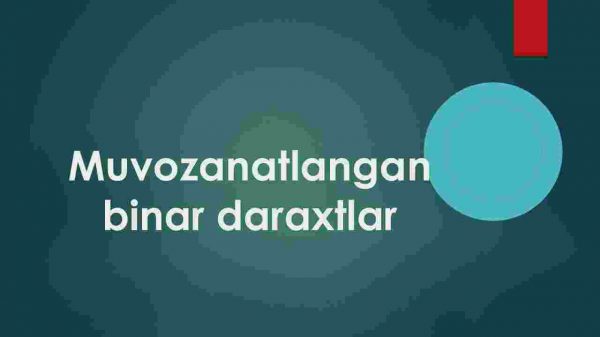 Muvozanatlangan binar daraxtlar