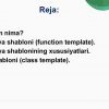 Obyektga yo'naltirilgan dasturlashda shablonlar bilan ishlash - Image 2