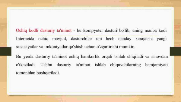 Ochiq kodli va bepul dasturiy vositalardan foydalanishdagi etik masalalar - Image 3