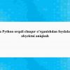 OpenCV va Python orqali chuqur o'rganishdan foydalangan holda obyektni aniqlash
