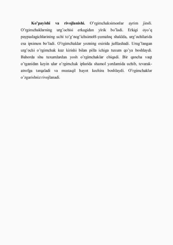 O'rgimchaksimonlar sinfi - Image 4