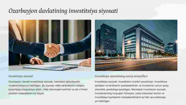 Ozarbayjon davlatining investitsiya tahlili - Image 3