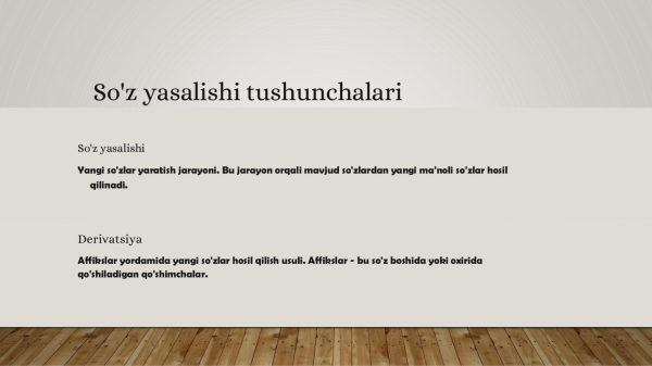 O'zbek derivatsiyasi va so'z yasalishi - Image 2