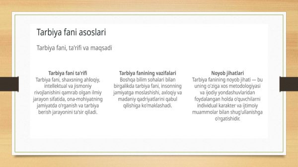 O'zbekistonda tarbiya fani ijtimoiy zarurat sifatida - Image 4