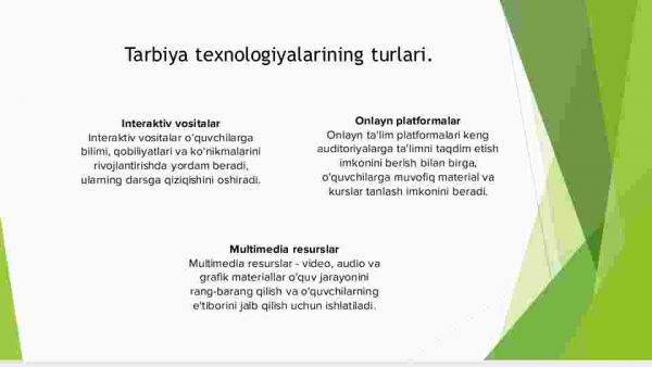 O'qituvchining tarbiya texnologiyalari asosida pedagogik mahoratini oshirib borishi - Image 4