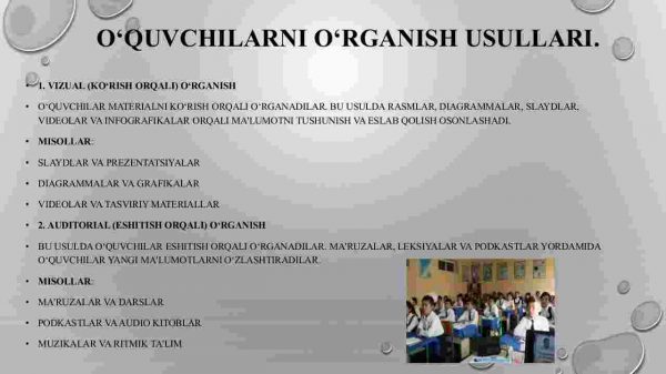 O'quvchilarni o'rganish usullari - Image 4
