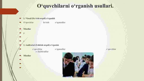 O'quvchilarni o'rganish usullari - Image 4