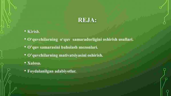 O'quvchilarning  o'quv  samaradorligini oshirish usullari haqida​  ma'lumot berish - Image 2