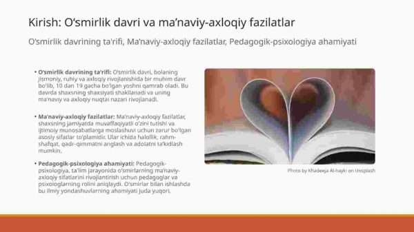 O'smirlik davri shaxsda ma'naviy-axloqiy fazilatlarni shakllantirishning pedagogik-psixologiya xususiyatlari - Image 3